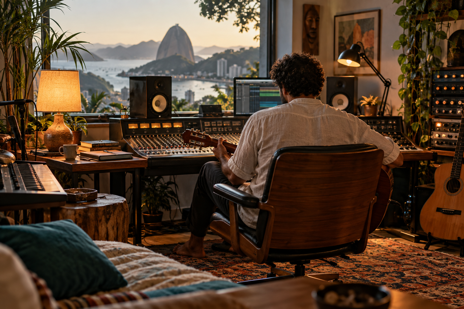Imagem editorial de música